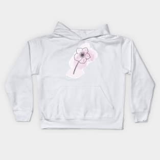 Pink Flower Blooming Kids Hoodie